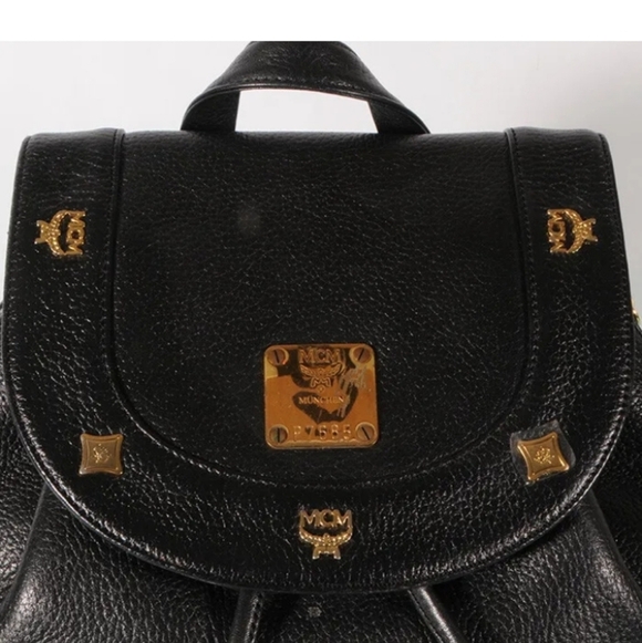 MCM Black Leather Backpack Authentic + A Dust Bag main image 6